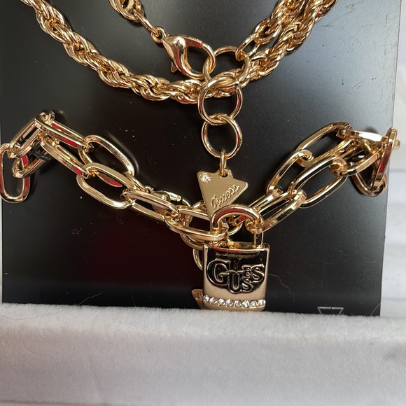 Guess Pack of 3 Gold Tone Bracelets. - Picture 4 of 6